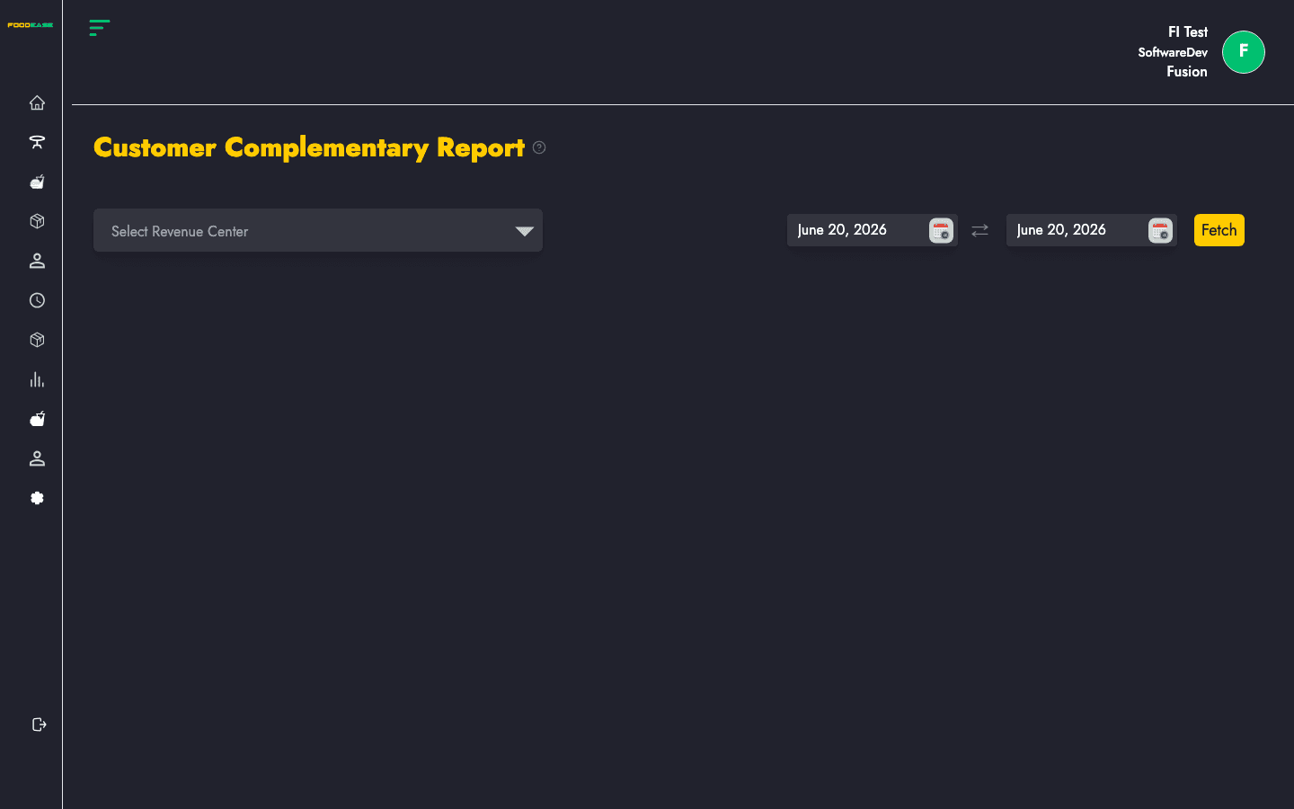Customer Complementary Report